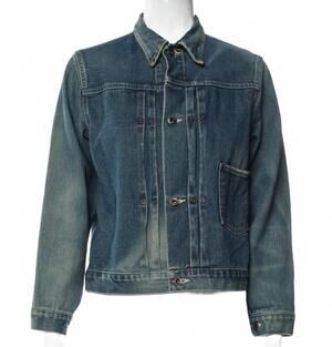 NEW CHIMALA women's selvedge denim short jacket in blue